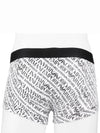 All Over Logo Elastic Band Cotton Trunk Briefs White - EMPORIO ARMANI - 5