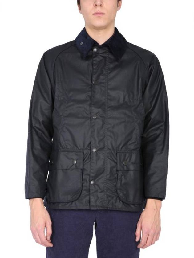 Bedale Wax Half Lined Jacket Navy - BARBOUR - BALAAN 2