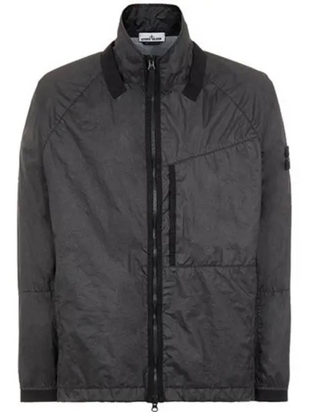 Membrana Zipper Bomber Jacket Black - STONE ISLAND - BALAAN 2