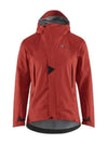 Women's Ashinya Waterproof Zip-Up Hoodie Rose Red - KLATTERMUSEN - BALAAN 1