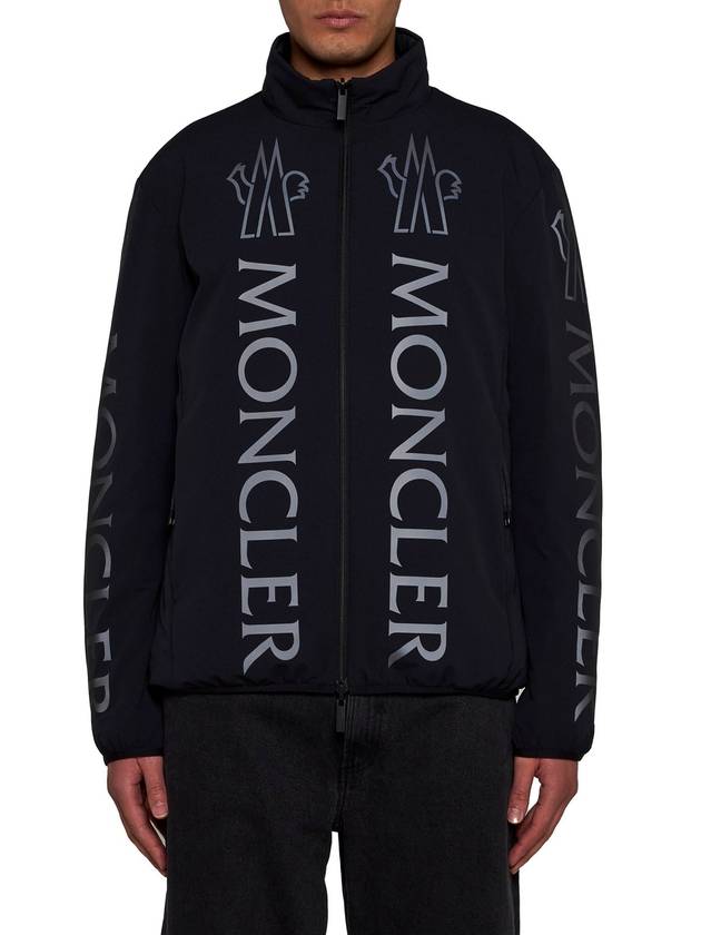 Ponset Reversible Logo Print Padding Black - MONCLER - BALAAN 4