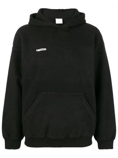 Inside Out Patch Logo Hoodie Black - VETEMENTS - BALAAN 2