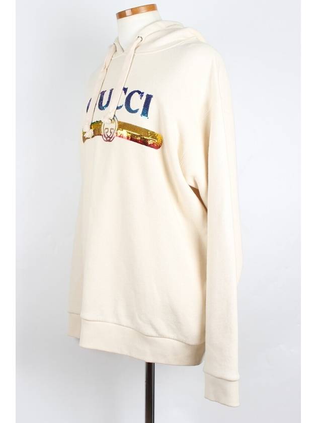 Sequin point strip logo hood M - GUCCI - BALAAN 2