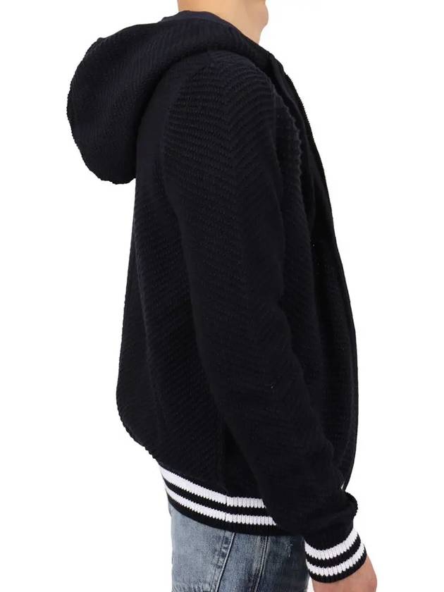 hooded zip-up knit jumper - IKALOOOK - BALAAN 1