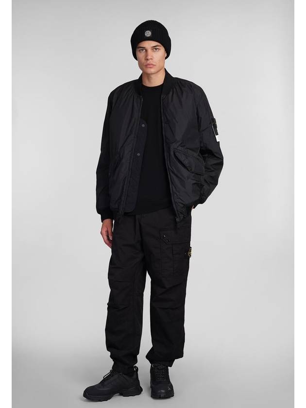 Reps R NY Bomber Jacket Black - STONE ISLAND - BALAAN 3