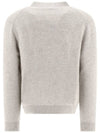 Baby Fox Patch Regular Knit Top Light Grey Melange - MAISON KITSUNE - BALAAN 3