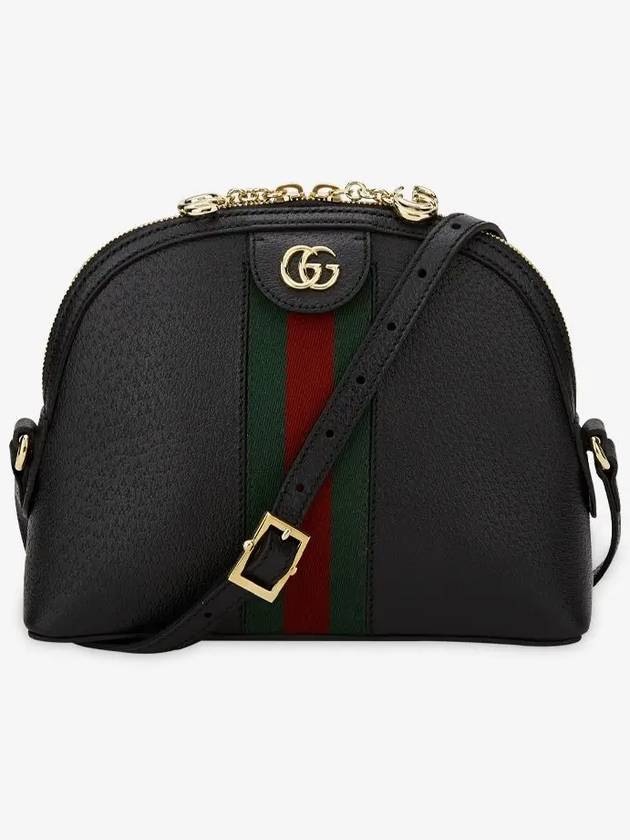 Ophidia Small Leather Shoulder Bag Black - GUCCI - BALAAN 3