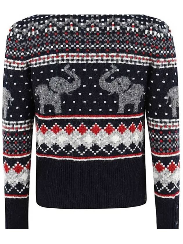 Icon Elephant Pullover Knit Top - THOM BROWNE - BALAAN 4