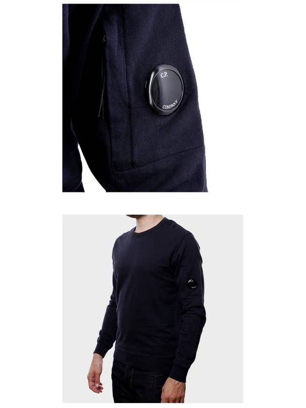 Lens Wappen Light Fleece Sweatshirt Navy - CP COMPANY - BALAAN 6