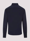 Silk Long Sleeve Shirt Navy - BRUNELLO CUCINELLI - BALAAN 3