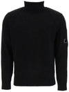 Lens Wappen High Neck Knit Black - CP COMPANY - BALAAN 1