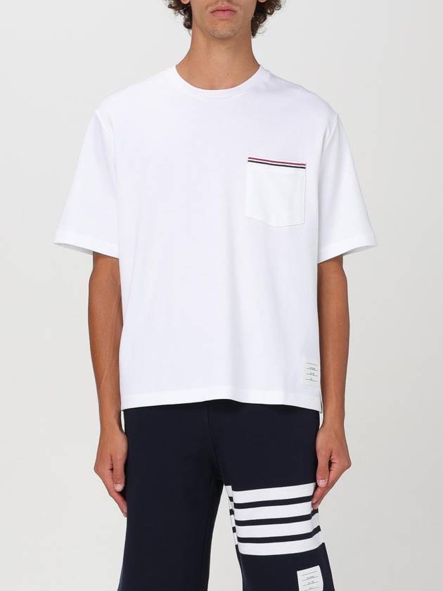 T-shirt di cotone Thom Browne - THOM BROWNE - BALAAN 1