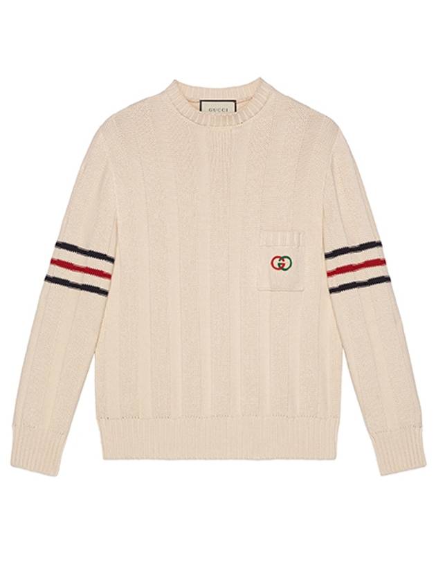 Interlocking GG knit cotton sweater 626068 XKBGM 9071 - GUCCI - BALAAN 1