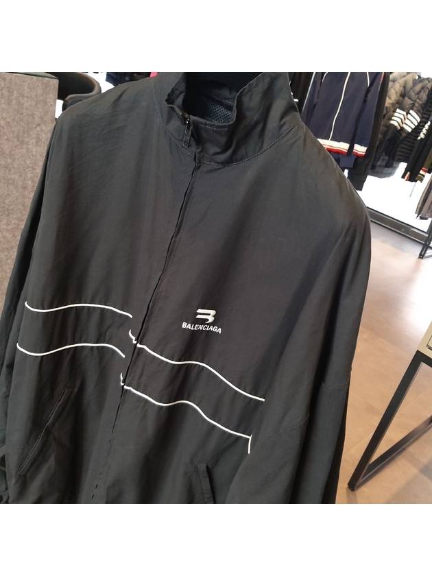 B Logo Zip-Up Jacket Black - BALENCIAGA - BALAAN 6