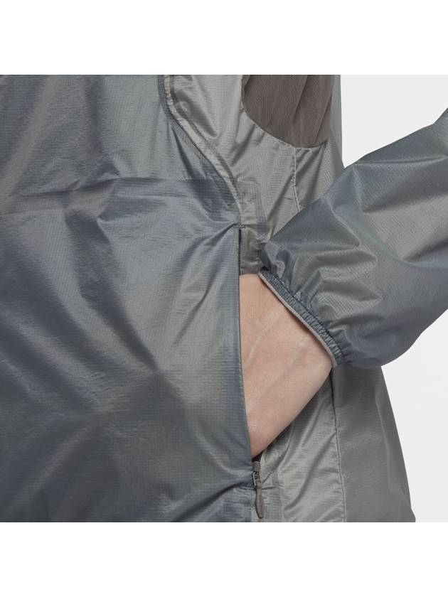 Gyakusou Packable Zip-Up Jacket Silver Grey - NIKE - BALAAN 8