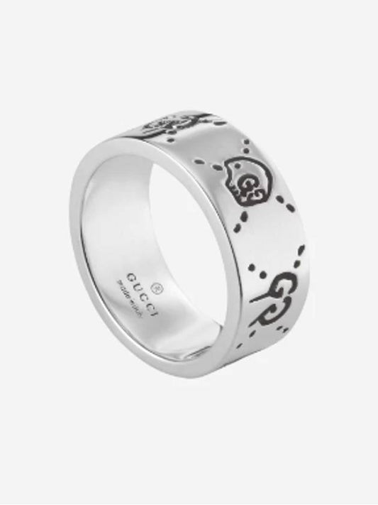 Men's Ghost Ring YBC455318001 Silver - GUCCI - BALAAN 2