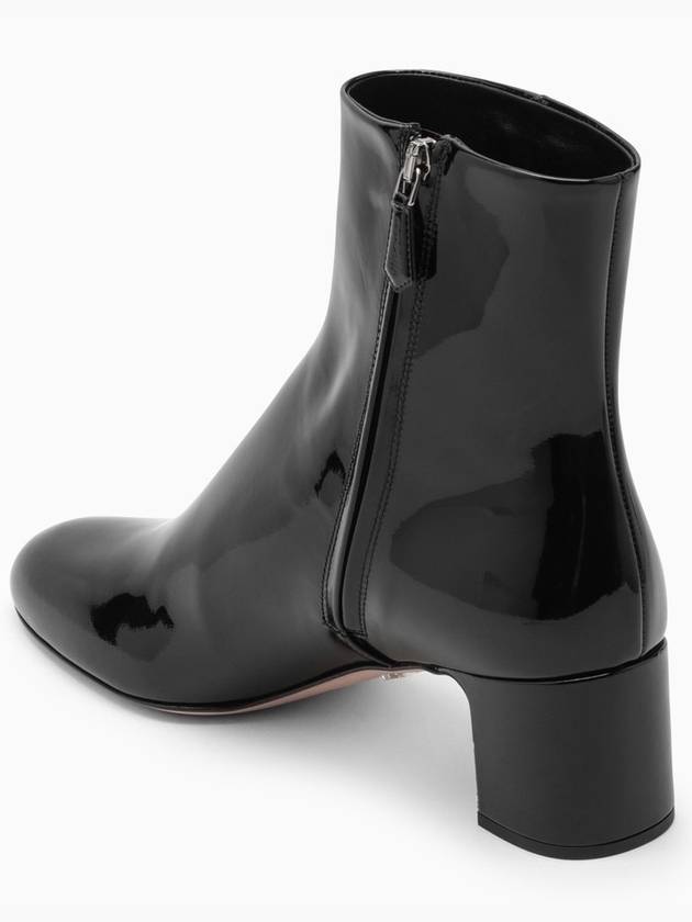 Patent Leather Ankle Boots Black - PRADA - BALAAN 4