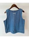 AU Australia BIG OL Tank Top ST1L0461 Mid Blue Denim WOMENS - STUSSY - BALAAN 2