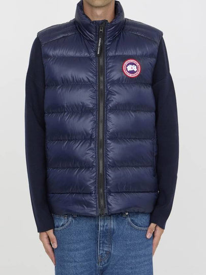 Crofton Logo Patch Padded Vest Atlantic Navy - CANADA GOOSE - BALAAN 2