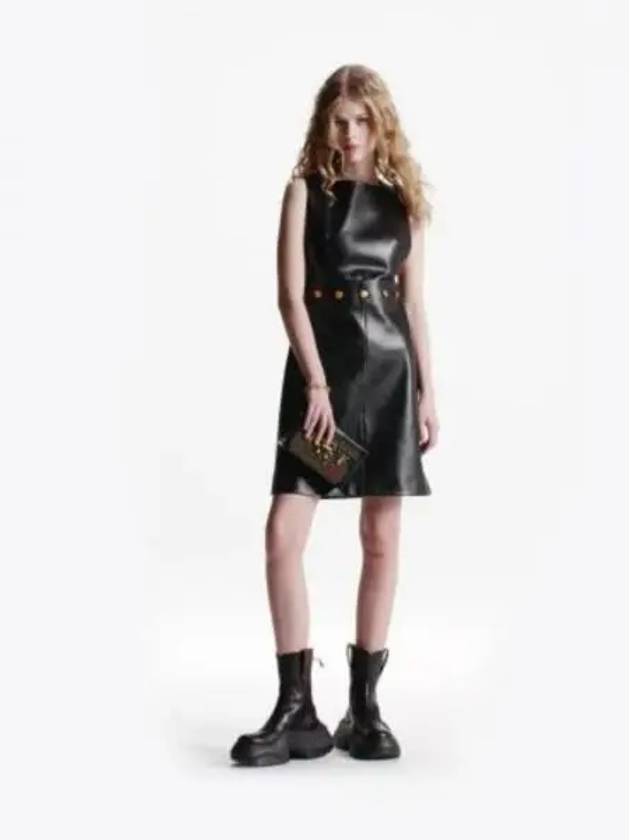 Button waist leather dress 1ABCSU - LOUIS VUITTON - BALAAN 2