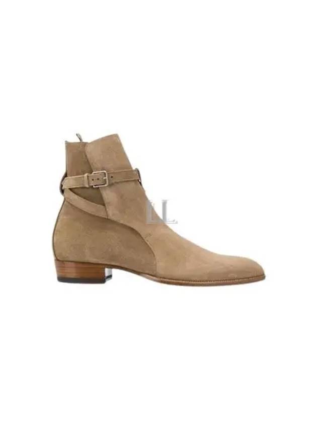 Men's Jodhpur Suede Ankle Boots Tobacco Beige - SAINT LAURENT - BALAAN 2