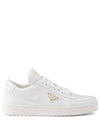 triangle logo low top sneakers white - PRADA - BALAAN 1