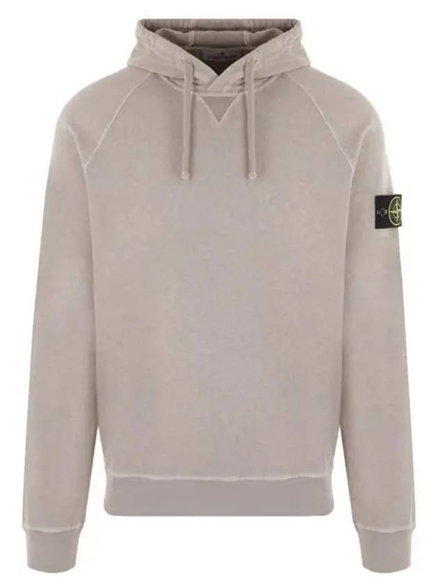 Men's Waffen Patch OLD Treatment Cotton Hoodie Dove Grey - STONE ISLAND - BALAAN 2