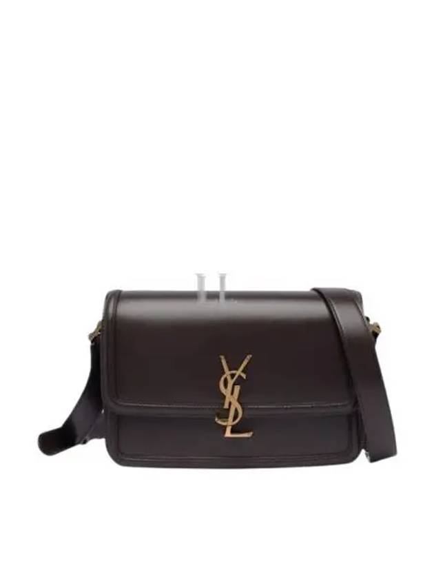 Solferino Medium Satchel Smooth Leather Cross Bag Dark Sweet Choco - SAINT LAURENT - BALAAN 2