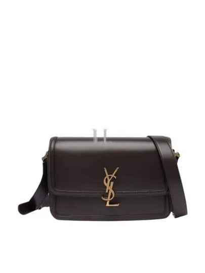 Solferino Medium Satchel Smooth Leather Cross Bag Dark Sweet Choco - SAINT LAURENT - BALAAN 2