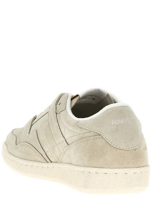 Jake Suede Low Top Sneakers Grey - TOM FORD - BALAAN 4