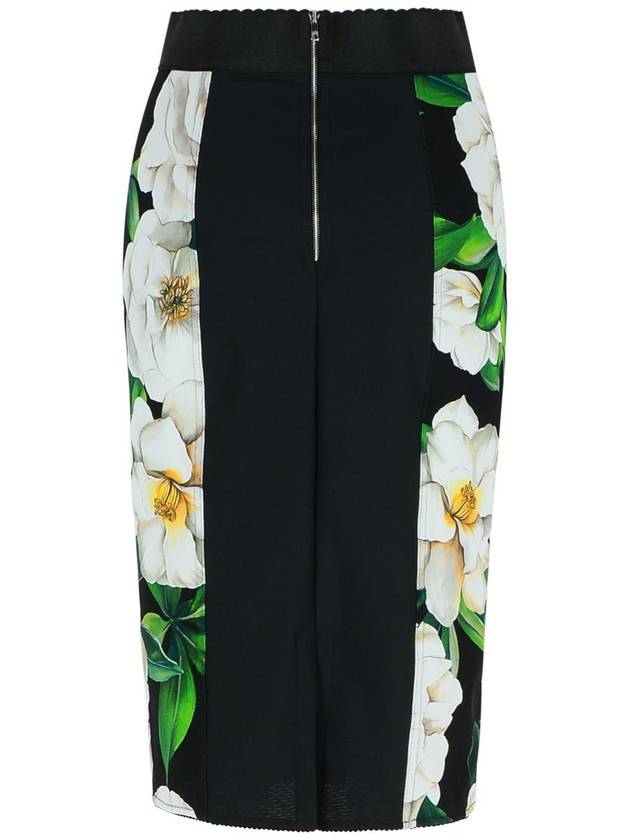 Dolce & Gabbana 'Gardenia' Black Polyester Blend Skirt - DOLCE&GABBANA - BALAAN 3