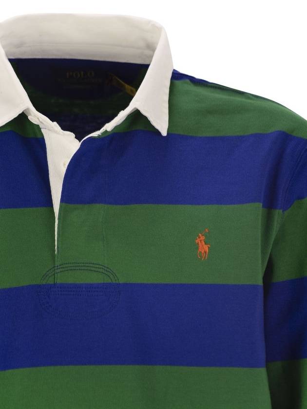 Striped Polo Shirt Green Royal - POLO RALPH LAUREN - BALAAN 5