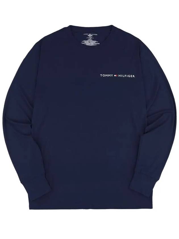 Premium Lettering Long Sleeve T-Shirt Navy - TOMMY HILFIGER - BALAAN 2