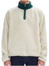 Logo Applique Fleece Sweatshirt Off-White - A.P.C. - BALAAN 3