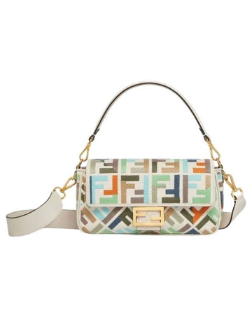 Baguette Canvas Shoulder Bag - FENDI - BALAAN 1