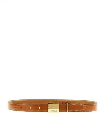 LOWELL logo buckle leather belt 271222 - ISABEL MARANT - BALAAN 1