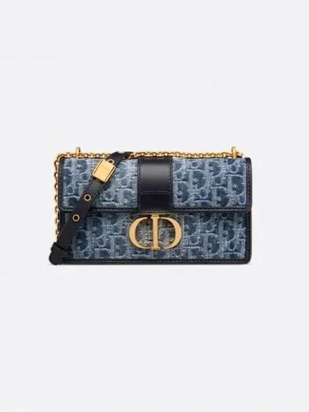 30 Montaine East West Chain Denim Cross Bag Blue - DIOR - BALAAN 2