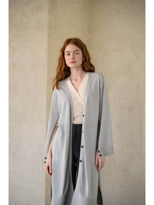 Caisienne split sleeve long cardigan_sky blue - CAHIERS - BALAAN 2