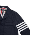 Men's 4 Bar Poly Twill Chesterfield Single Coat Navy - THOM BROWNE - BALAAN 5