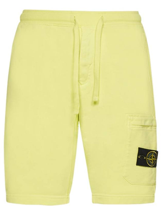 Men's Wappen Patch Bermuda Shorts Melon Lime - STONE ISLAND - BALAAN 2