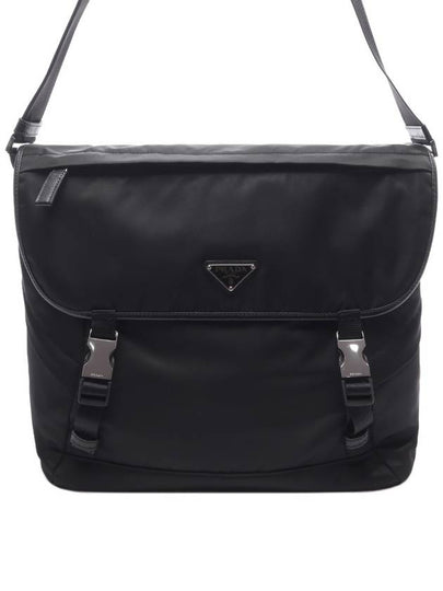 Re-Nylon Saffiano Shoulder Bag Black - PRADA - BALAAN 2