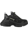 All Over Triple S Low Top Sneakers Black - BALENCIAGA - BALAAN.