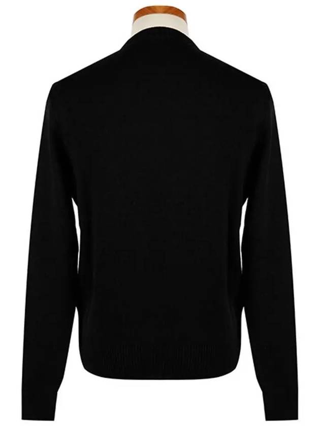 de Coeur Embroidery Crewneck Knit Top Black - AMI - BALAAN 4