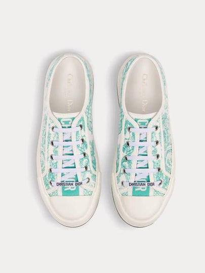 Walk NDior Toile De Jouy Sauvage Motif Platform Low Top Sneakers Aquamarina - DIOR - BALAAN 2