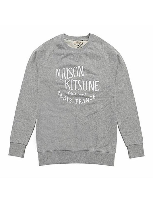 Palais Royal Classic Cotton Sweatshirt Grey Melange - MAISON KITSUNE - BALAAN 1