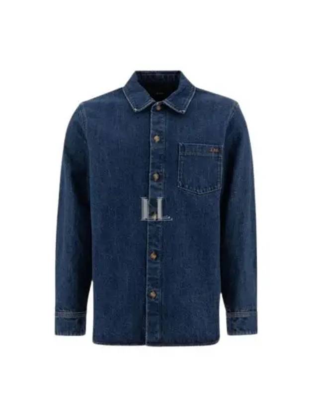 Vittorio Brode Long Sleeve Shirt Blue - A.P.C. - BALAAN 2