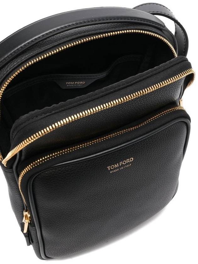 Berkeley Double Zipper Small Shoulder Bag Black - TOM FORD - BALAAN.