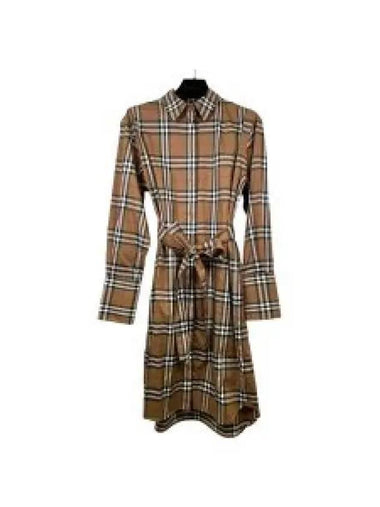 80843091 Check belted women s shirt dress 1329809 - BURBERRY - BALAAN 1