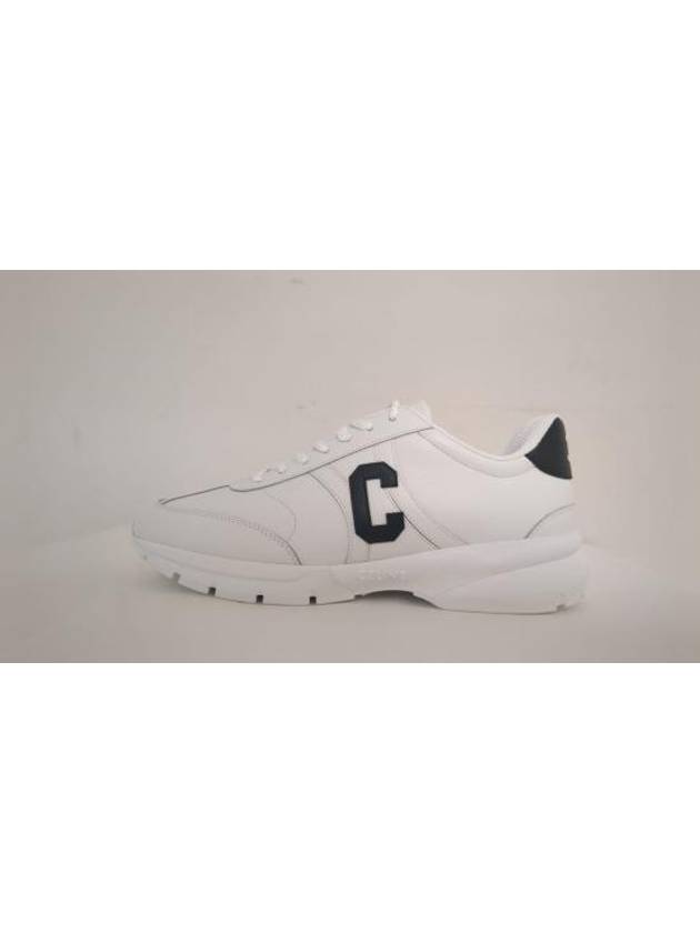 Runner Cr02 Calfskin Lace-Up Low Top Sneakers White - CELINE - BALAAN 1