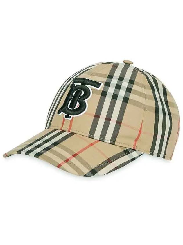 Vintage Check Motif Ball Cap Beige - BURBERRY - BALAAN.